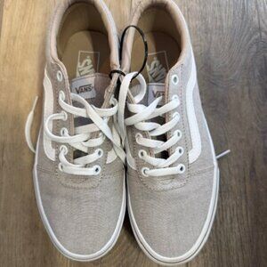 NEW Vans Taupe/White Women's Sz. 9